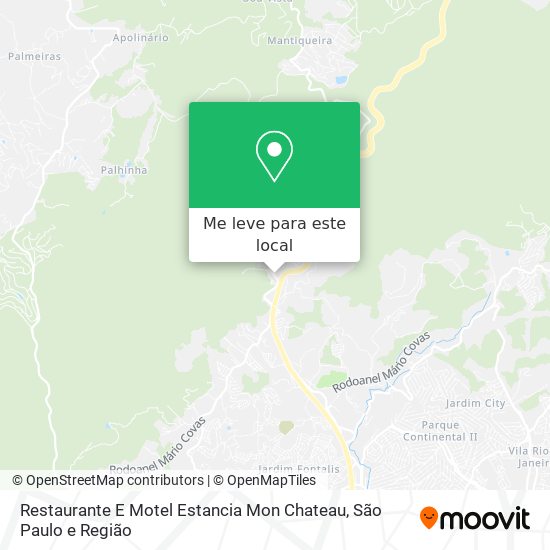 Restaurante E Motel Estancia Mon Chateau mapa