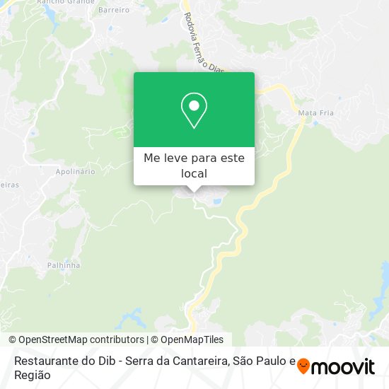 Restaurante do Dib - Serra da Cantareira mapa