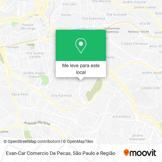 Evan-Car Comercio De Pecas mapa