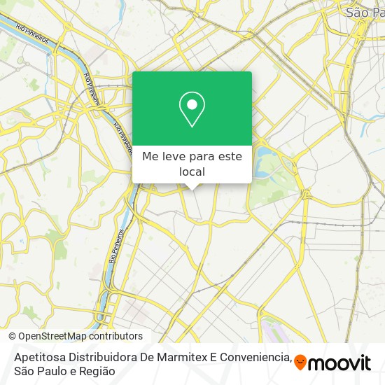 Apetitosa Distribuidora De Marmitex E Conveniencia mapa