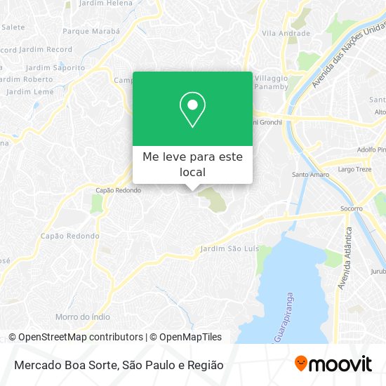 Mercado Boa Sorte mapa