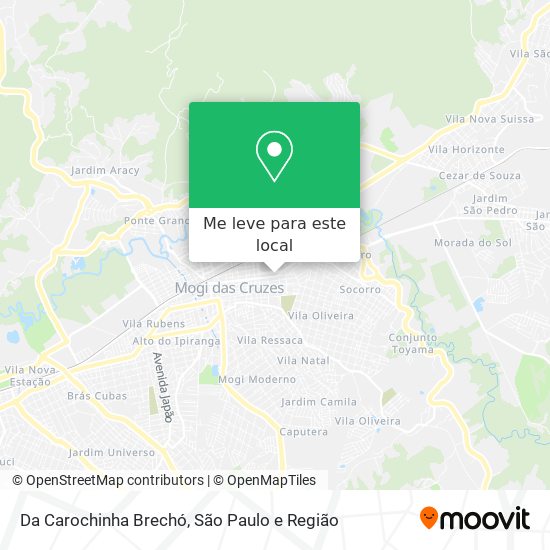 Da Carochinha Brechó mapa