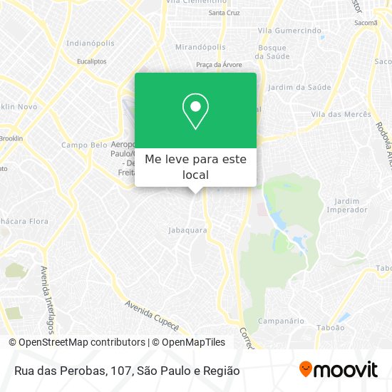 Rua das Perobas, 107 mapa
