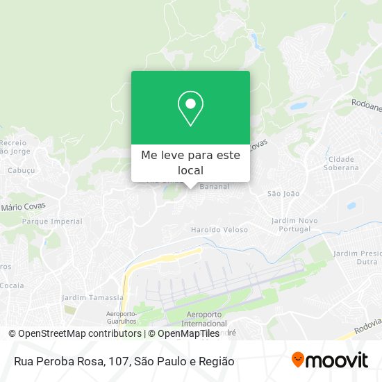 Rua Peroba Rosa, 107 mapa