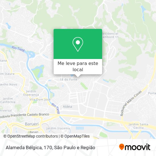 Alameda Bélgica, 170 mapa