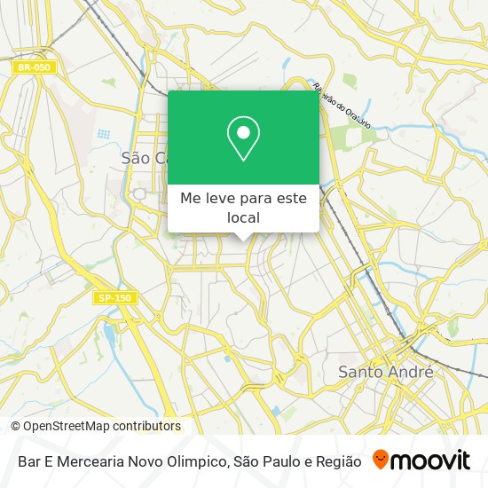 Bar E Mercearia Novo Olimpico mapa