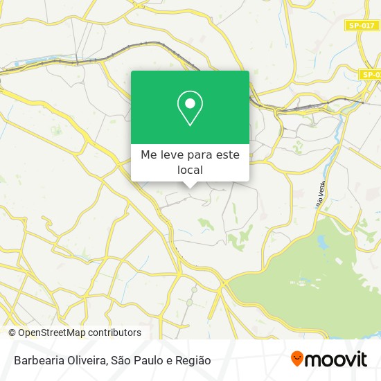 Barbearia Oliveira mapa