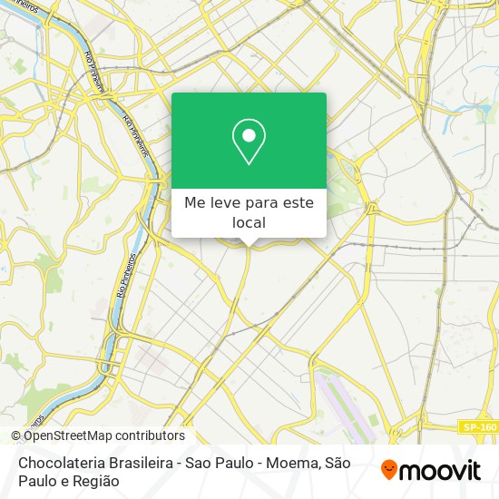 Chocolateria Brasileira - Sao Paulo - Moema mapa