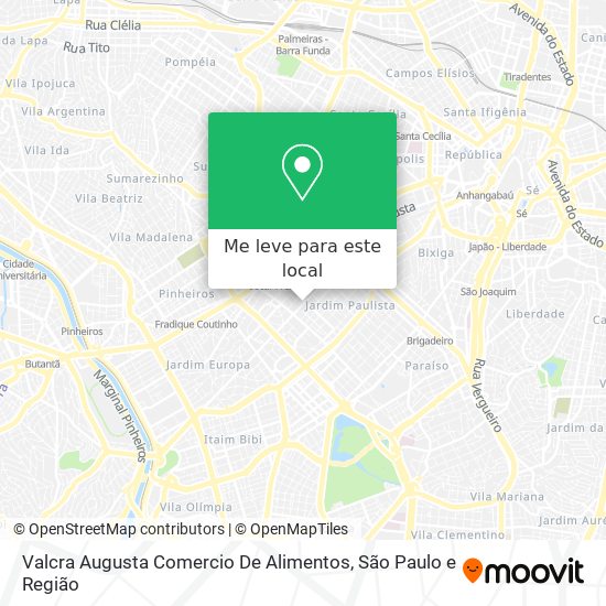 Valcra Augusta Comercio De Alimentos mapa