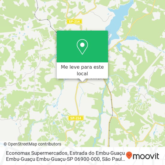 Economax Supermercados, Estrada do Embu-Guaçu Embu-Guaçu Embu-Guaçu-SP 06900-000 mapa