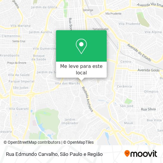 Rua Edmundo Carvalho mapa