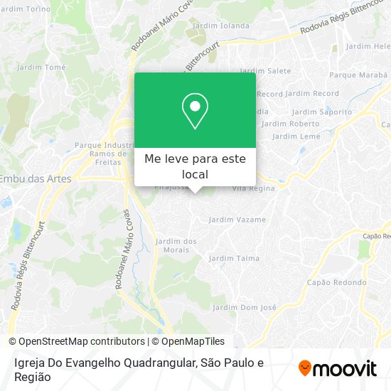 Igreja Do Evangelho Quadrangular mapa