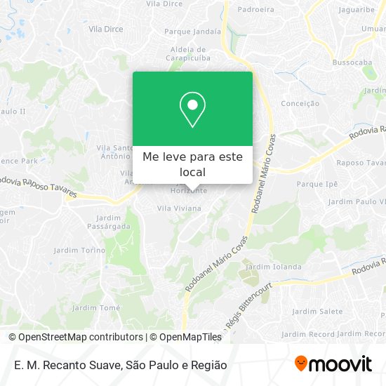 E. M. Recanto Suave mapa
