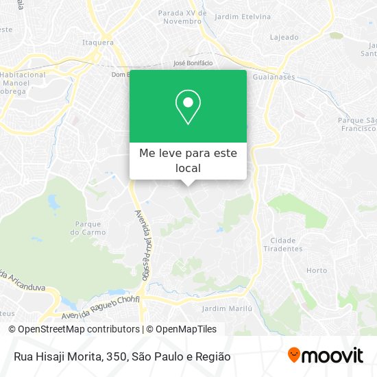 Rua Hisaji Morita, 350 mapa