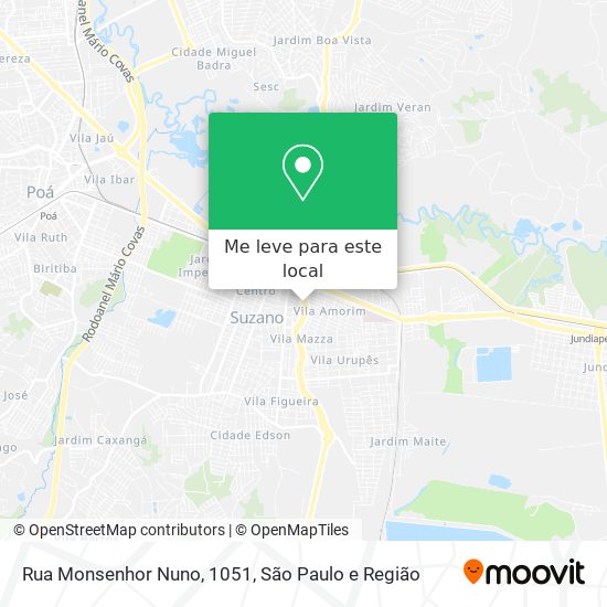 Rua Monsenhor Nuno, 1051 mapa