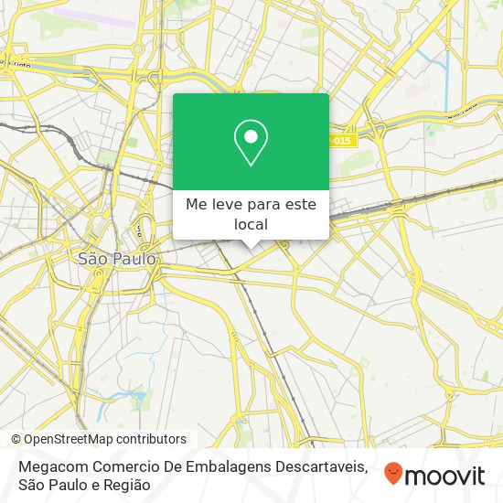 Megacom Comercio De Embalagens Descartaveis, Rua Frei Gaspar, 329 Brás São Paulo-SP 03164-100 mapa