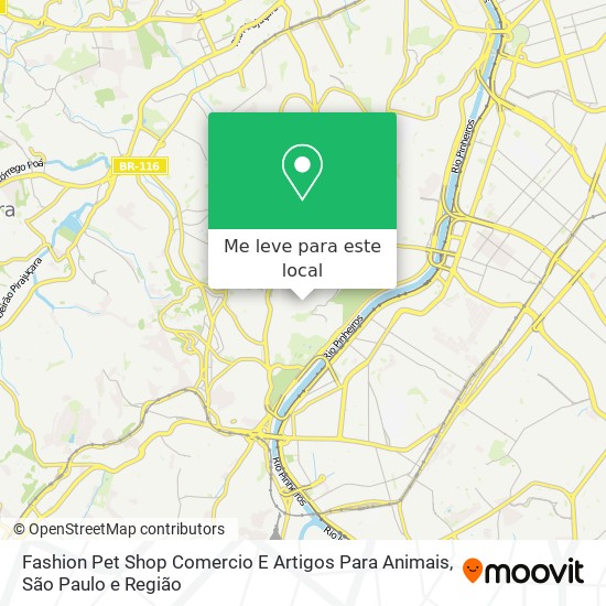 Fashion Pet Shop Comercio E Artigos Para Animais mapa