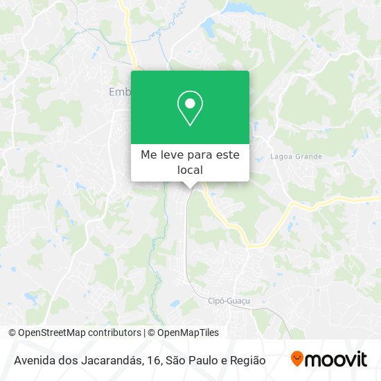 Avenida dos Jacarandás, 16 mapa
