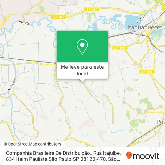 Companhia Brasileira De Distribuição., Rua Itajuíbe, 834 Itaim Paulista São Paulo-SP 08120-470 mapa