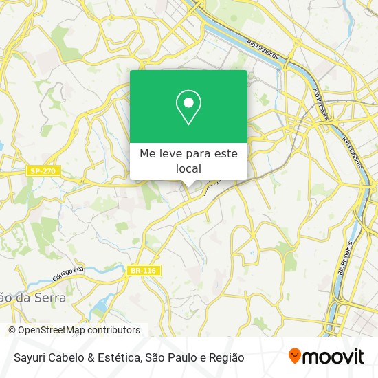Sayuri Cabelo & Estética mapa