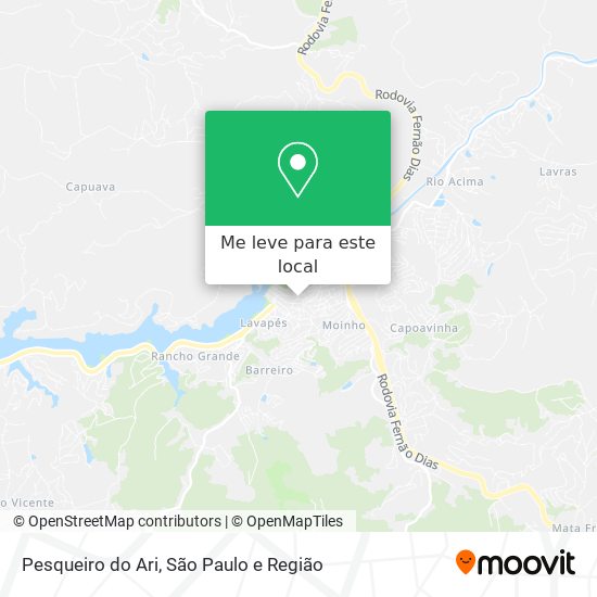 Pesqueiro do Ari mapa