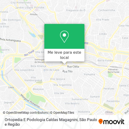 Ortopedia E Podologia Caldas Magagnini mapa