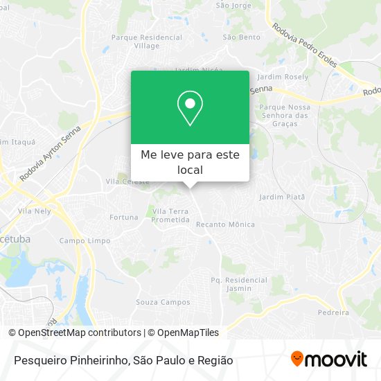 Pesqueiro Pinheirinho mapa