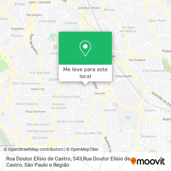 Rua Doutor Elísio de Castro, 543,Rua Doutor Elísio de Castro mapa