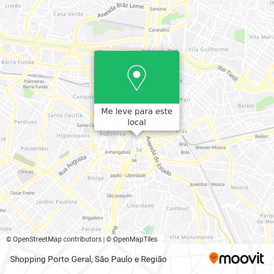 Shopping Porto Geral mapa