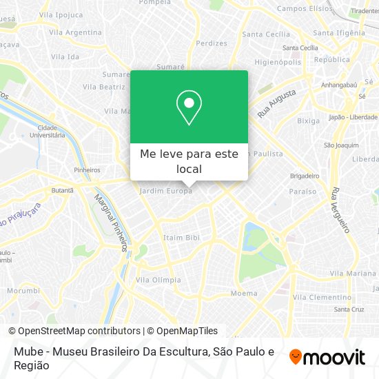 Mube - Museu Brasileiro Da Escultura mapa