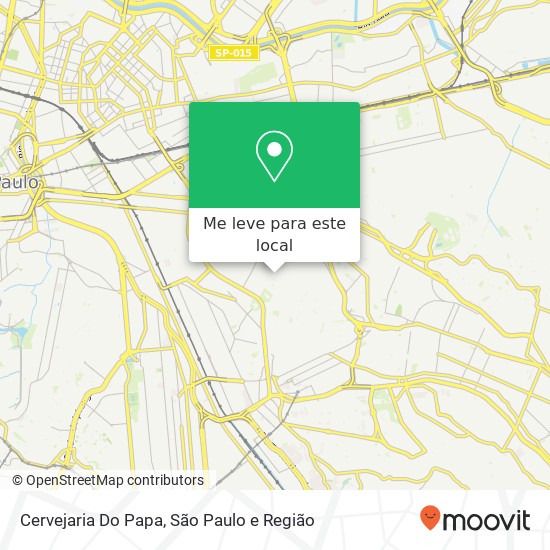 Cervejaria Do Papa, Rua Barretos, 453 Água Rasa São Paulo-SP 03184-080 mapa