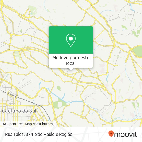 Rua Tales, 374, Sapopemba (Vila Virgínia) São Paulo-SP mapa