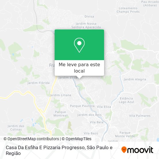 Casa Da Esfiha E Pizzaria Progresso mapa