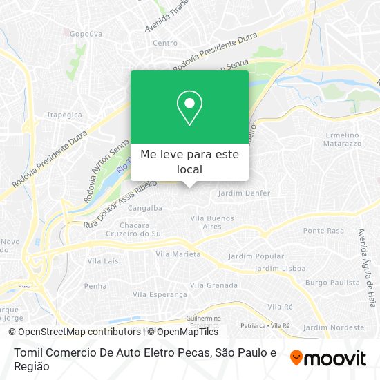 Tomil Comercio De Auto Eletro Pecas mapa