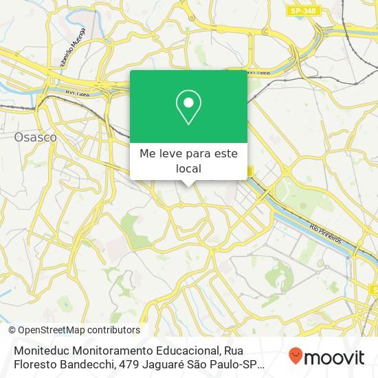 Moniteduc Monitoramento Educacional, Rua Floresto Bandecchi, 479 Jaguaré São Paulo-SP 05336-010 mapa