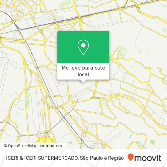 ICERI & ICERI SUPERMERCADO, Rua Itapiji Água Rasa São Paulo-SP 03193-010 mapa