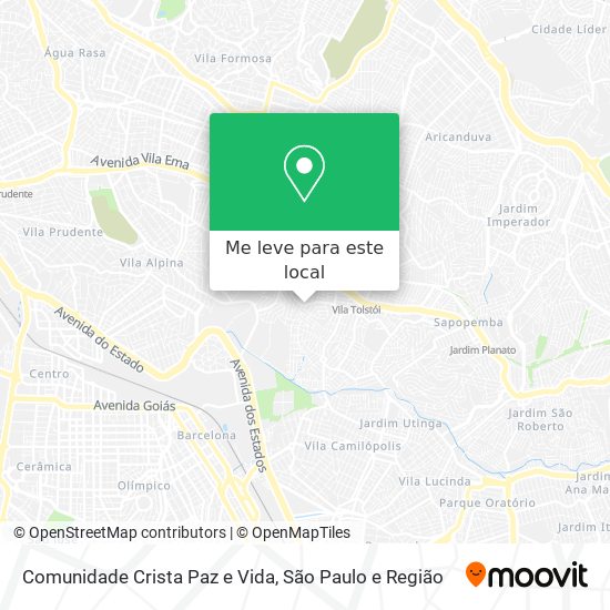 Comunidade Crista Paz e Vida mapa