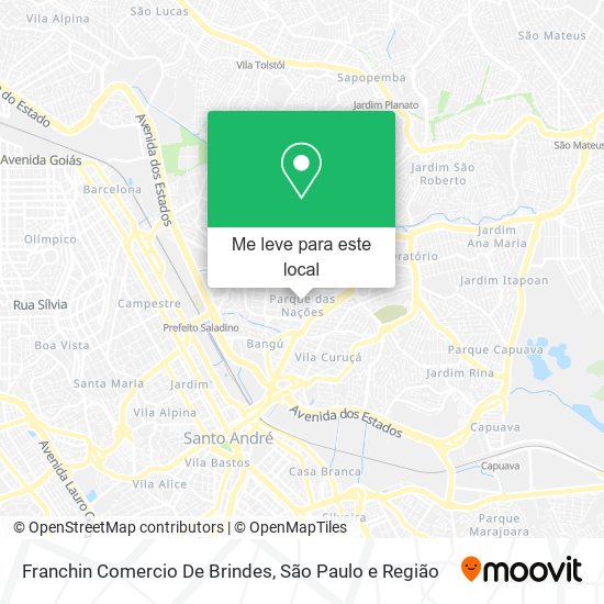 Franchin Comercio De Brindes mapa