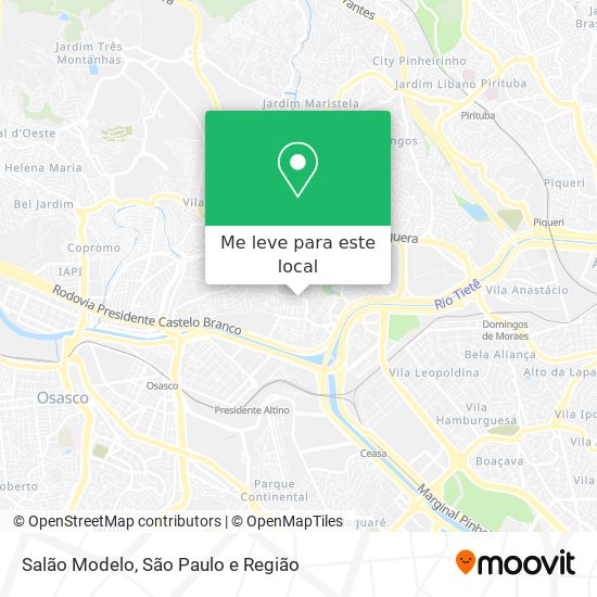 Salão Modelo mapa