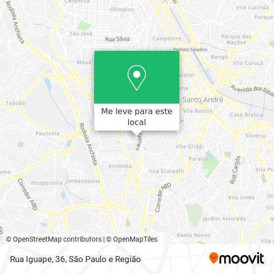 Rua Iguape, 36 mapa