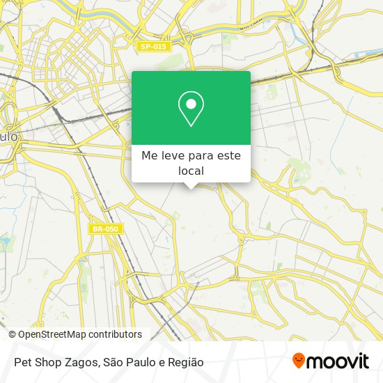 Pet Shop Zagos mapa