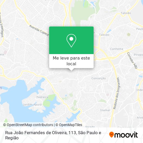 Rua João Fernandes de Oliveira, 113 mapa