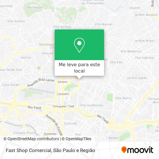 Fast Shop Comercial mapa