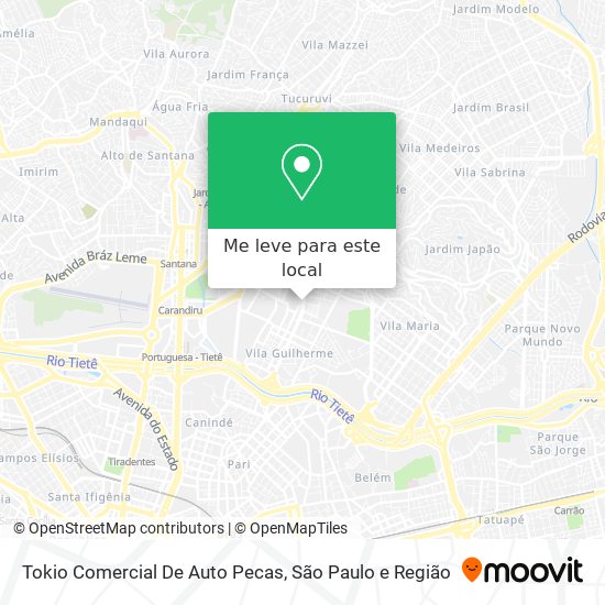 Tokio Comercial De Auto Pecas mapa