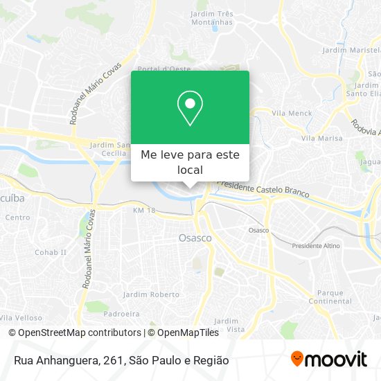 Rua Anhanguera, 261 mapa