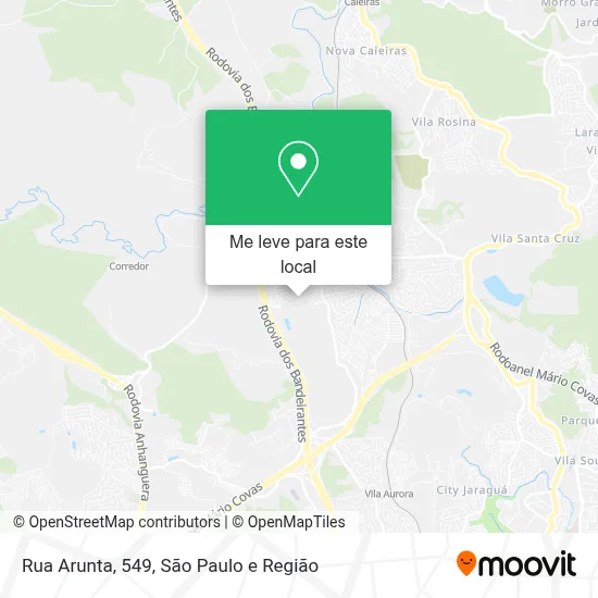 Rua Arunta, 549 mapa