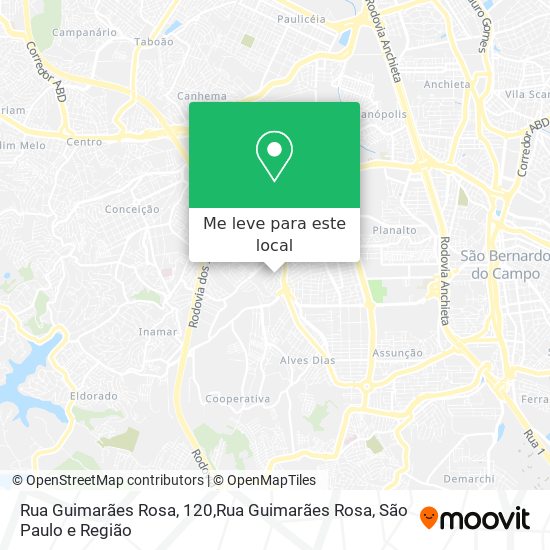 Rua Guimarães Rosa, 120,Rua Guimarães Rosa mapa