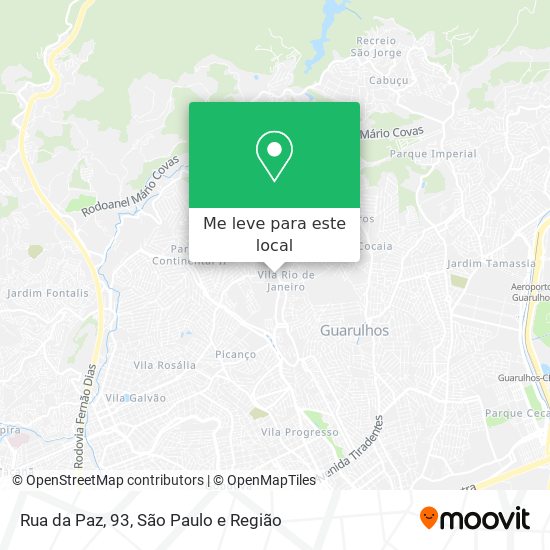 Rua da Paz, 93 mapa