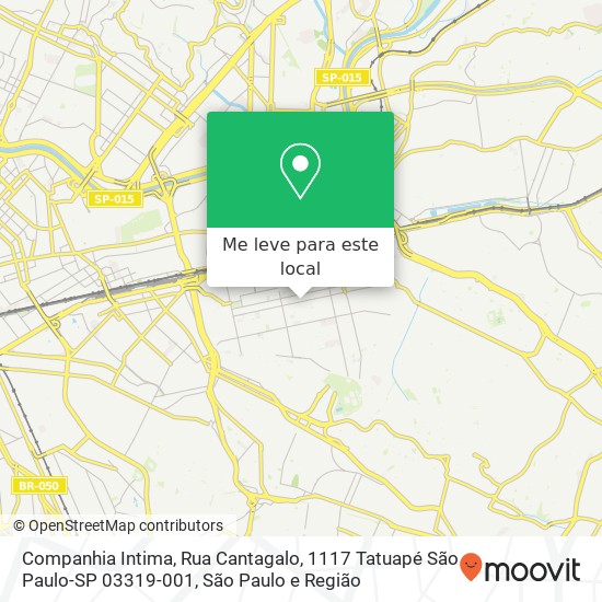 Companhia Intima, Rua Cantagalo, 1117 Tatuapé São Paulo-SP 03319-001 mapa