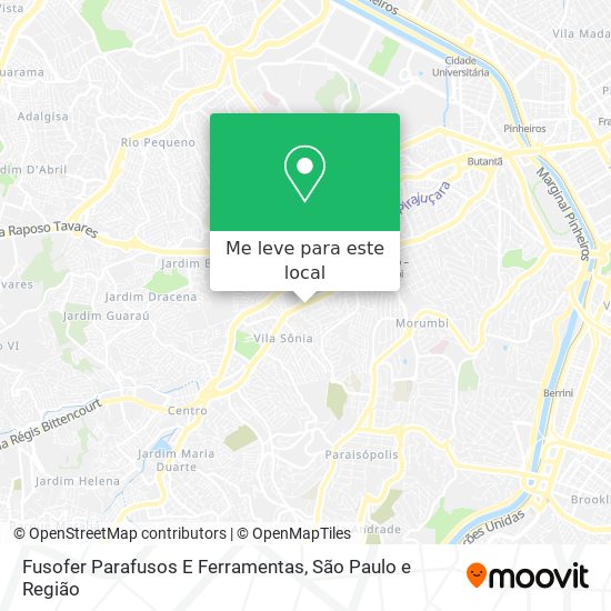 Fusofer Parafusos E Ferramentas mapa